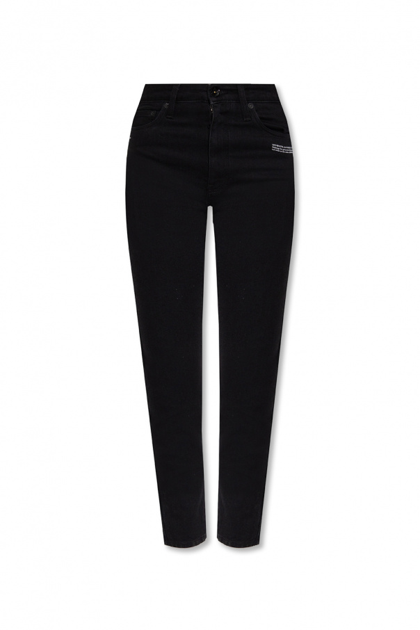 Black Skinny jeans Off R13 high waisted lace up back cropped